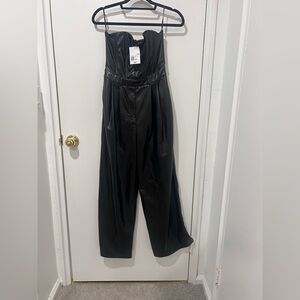 Forever 21 Black Strapless Jumpsuit